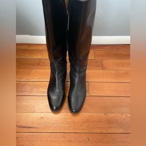 Giorgio Armani leather knee high boots / size 37